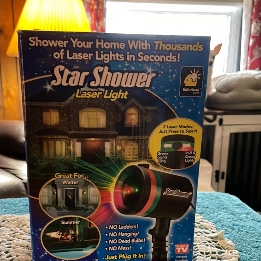 Star Shower Laser Light - Red and Green by